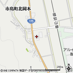 兵庫県丹波市市島町北岡本76周辺の地図