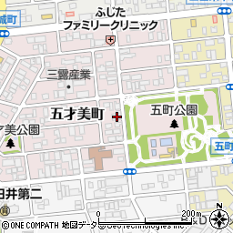 愛知県名古屋市西区五才美町204周辺の地図