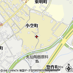 愛知県瀬戸市小空町19周辺の地図