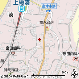 ファミリーマート富津湊店周辺の地図