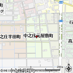 愛知県稲沢市中之庄元屋敷町周辺の地図