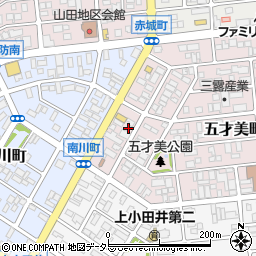 愛知県名古屋市西区五才美町30周辺の地図