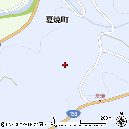 愛知県豊田市夏焼町ナカノ周辺の地図