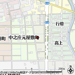 愛知県稲沢市中之庄堤畔町周辺の地図