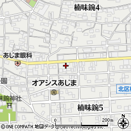 愛知県名古屋市北区楠味鋺5丁目1308周辺の地図