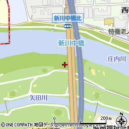 新川中橋周辺の地図