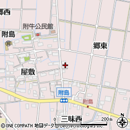 愛知県稲沢市附島町甚兵衛東周辺の地図