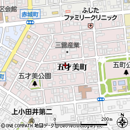 愛知県名古屋市西区五才美町156周辺の地図