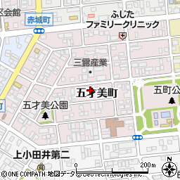 愛知県名古屋市西区五才美町155周辺の地図