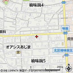 愛知県名古屋市北区楠味鋺5丁目2004周辺の地図