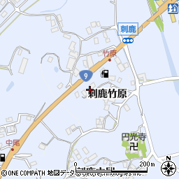 島根県大田市久手町刺鹿竹原1197周辺の地図