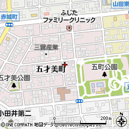 愛知県名古屋市西区五才美町201周辺の地図