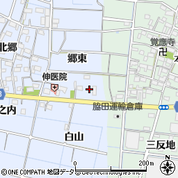 愛知県稲沢市西溝口町郷東周辺の地図
