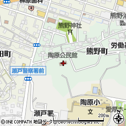 陶原公民館周辺の地図