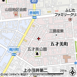 愛知県名古屋市西区五才美町74周辺の地図
