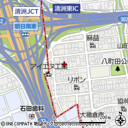 名東紙工株式会社周辺の地図