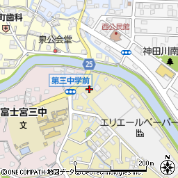 静岡県富士宮市野中町378周辺の地図