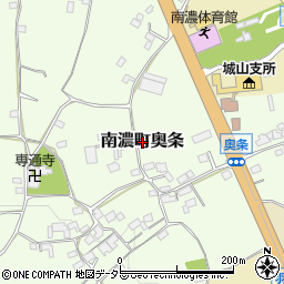 岐阜県海津市南濃町奥条周辺の地図