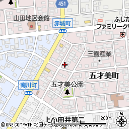 愛知県名古屋市西区五才美町76周辺の地図