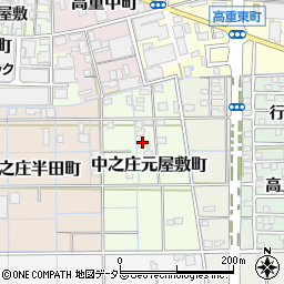 愛知県稲沢市中之庄元屋敷町28周辺の地図