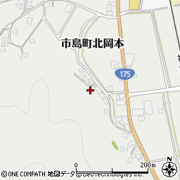 兵庫県丹波市市島町北岡本128周辺の地図