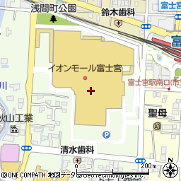 富士宮やきそば鉄ちゃん周辺の地図