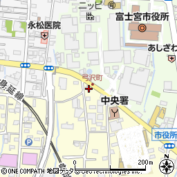 静岡県富士宮市田中町586周辺の地図