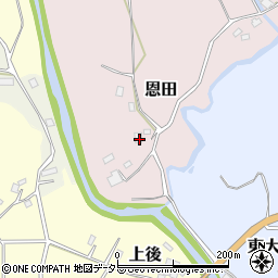 千葉県富津市恩田213周辺の地図