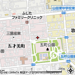 愛知県名古屋市西区五才美町240周辺の地図