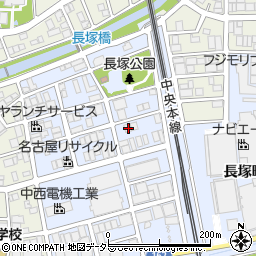 愛知県春日井市長塚町1丁目57周辺の地図