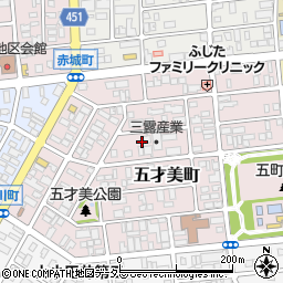 愛知県名古屋市西区五才美町142周辺の地図