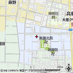 愛知県稲沢市中之庄高畑町周辺の地図