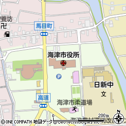 岐阜県海津市周辺の地図