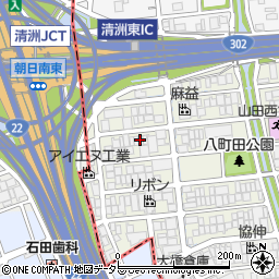 日本シート周辺の地図