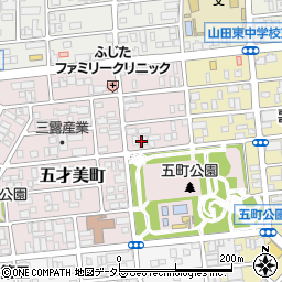 愛知県名古屋市西区五才美町241周辺の地図