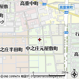 愛知県稲沢市中之庄元屋敷町30周辺の地図