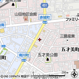 愛知県名古屋市西区五才美町12周辺の地図