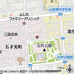 愛知県名古屋市西区五才美町239周辺の地図