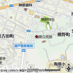 愛知県瀬戸市熊野町89周辺の地図