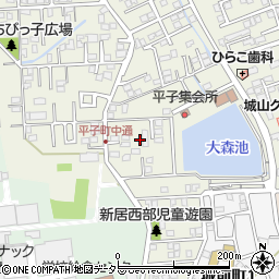 愛知県尾張旭市平子町中通184-2周辺の地図