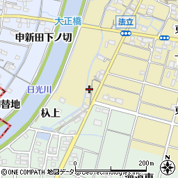 愛知県稲沢市平和町法立柳場201周辺の地図