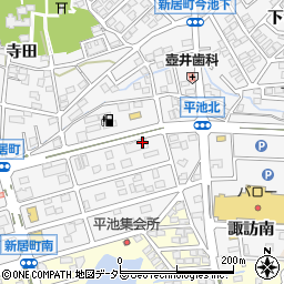 〒488-0073 愛知県尾張旭市新居町上の田の地図