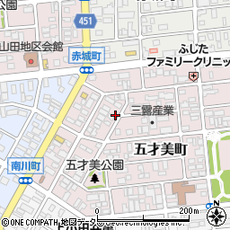 愛知県名古屋市西区五才美町84周辺の地図