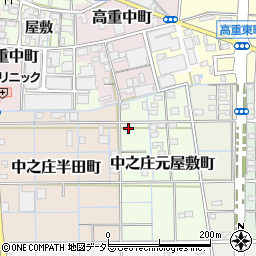 愛知県稲沢市中之庄元屋敷町35周辺の地図