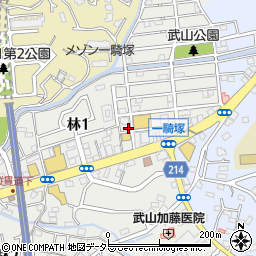 タイムズ横須賀林１丁目駐車場周辺の地図