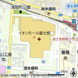 スターバックスコーヒーイオンモール富士宮店周辺の地図