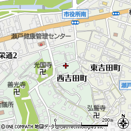 愛知県瀬戸市西吉田町21周辺の地図