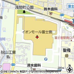 ＴＨＲＥＥＰＰＹイオンモール富士宮店周辺の地図
