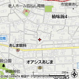 愛知県名古屋市北区楠味鋺4丁目1104周辺の地図