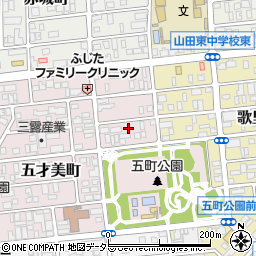 愛知県名古屋市西区五才美町245周辺の地図